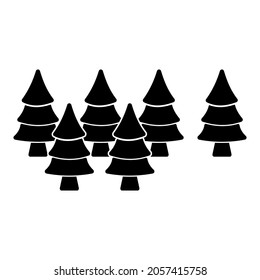 icono de árbol, símbolo de signo de vector de árbol