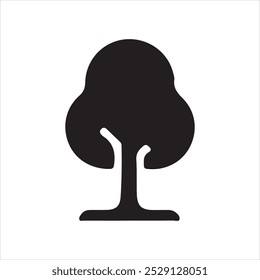 Ícone de árvore vetor silhueta imagem arte