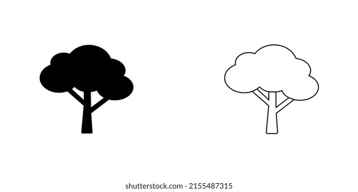 Tree icon vector. Tree simple design.	