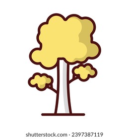 Tree icon vector stock illustration