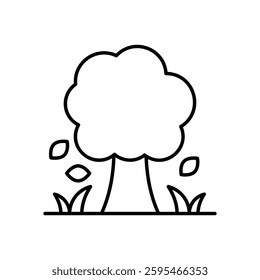 Tree icon vector stock illustration