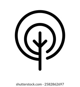 Tree Icon Vector Symbol Design Illustration