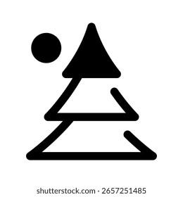 Tree Icon Vector Symbol Design Illustration