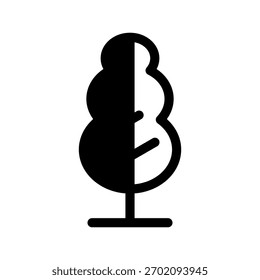 Ilustração de design de símbolo de vetor de ícone de árvore