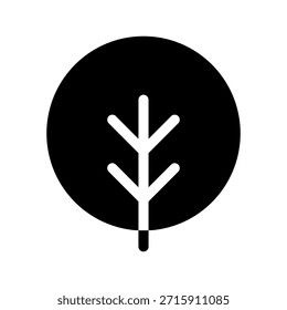 Ilustración de diseño de símbolo de Vector de icono de árbol