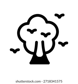 Ilustración de diseño de símbolo de Vector de icono de árbol