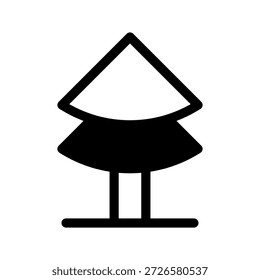 Ilustración de diseño de símbolo de Vector de icono de árbol
