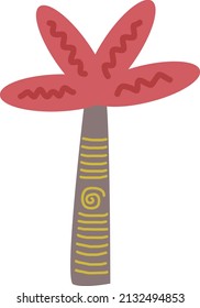 Símbolo de vector de icono de árbol para la naturaleza, la ecología y el medio ambiente en una ilustración de color plano
