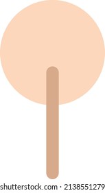 Tree icon vector symbol for nature, ecology and environment in a flat color illustration