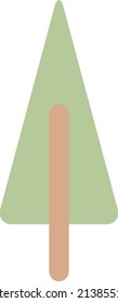 Tree icon vector symbol for nature, ecology and environment in a flat color illustration