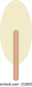 Tree icon vector symbol for nature, ecology and environment in a flat color illustration