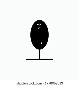 Tree Icon. Vegetation Symbol - Vector.