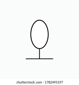 Tree Icon. Vegetation Symbol - Vector.