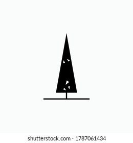 Tree Icon. Vegetation Symbol - Vector.