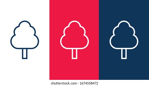 Tree icon for web and mobile