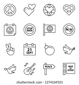 Tree icons pack. Isolated tree symbols collection. Graphic icons element