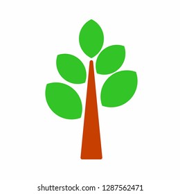 Tree icons pack. Isolated tree symbols collection. Graphic icons element