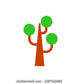Tree icons pack. Isolated tree symbols collection. Graphic icons element