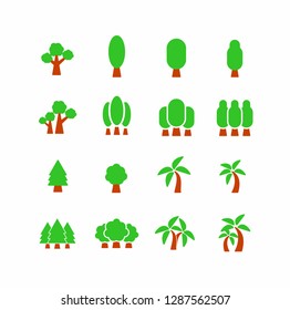 Tree Icons Pack Isolated Tree Symbols: เวกเตอร์สต็อก (ปลอดค่าลิขสิทธิ์ ...