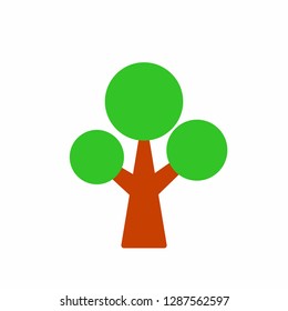 Tree icons pack. Isolated tree symbols collection. Graphic icons element