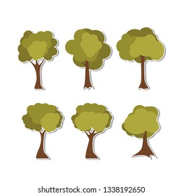 Tree icons set