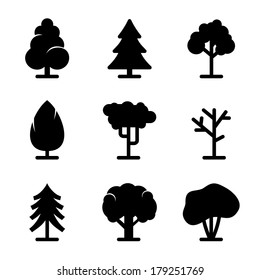 Tree icons set