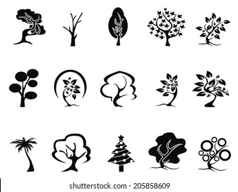 tree icons set