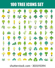 Tree icons set