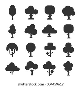 Tree icons set