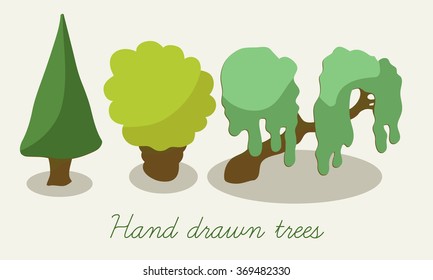 Tree icons set