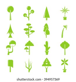tree icons set