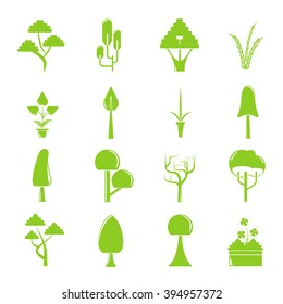 tree icons set