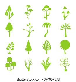 tree icons set