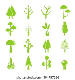 tree icons set