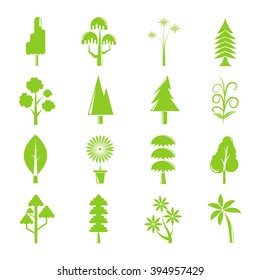 tree icons set
