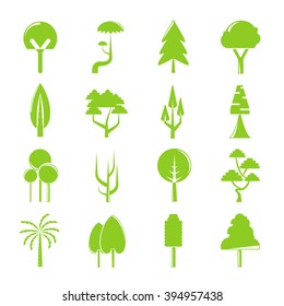 tree icons set