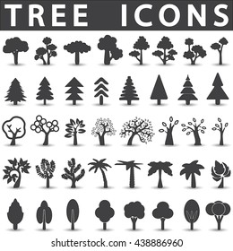 Tree icons set