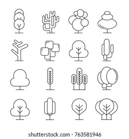 tree icons set