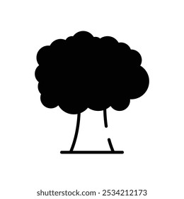 Tree icons set five different style vector stock illustration
