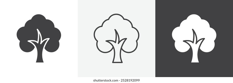 Tree icon.Trendy modern flat linear vector illustration on white background.