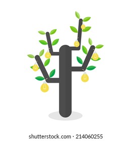 tree idea concept. vector illustration