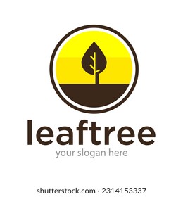 Tree Idea Logo Design Illustration