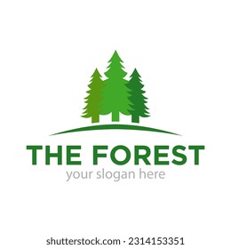 Tree Idea Logo Design Illustration