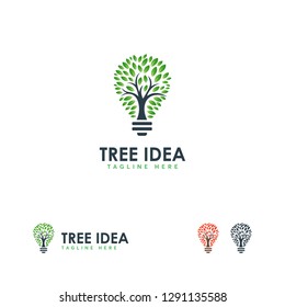 Tree Idea logo designs concept vector, Nature Inspiration logo template