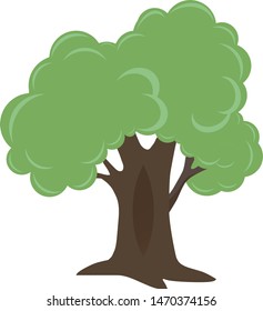 Tree illustration. Can be used to lifestyle and nature topic.