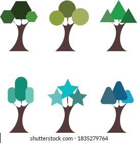 Tree illustration collection It can be used to express nature or lifestyle topics.