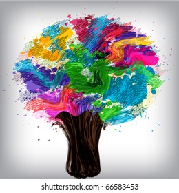 Tree illustration concept