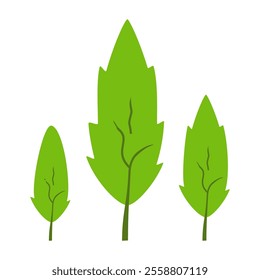 Tree illustration in flat style. simple tree icon in flat style. Can be used to design book covers, information boards, banners and tree day symbol icons.