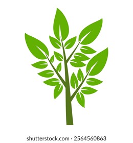 Tree illustration in flat style. simple tree icon in flat style. Can be used to design book covers, information boards, banners and tree day symbol icons.