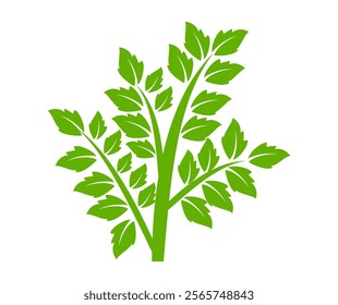 Tree illustration in flat style. simple tree icon in flat style. Can be used to design book covers, information boards, banners and tree day symbol icons.